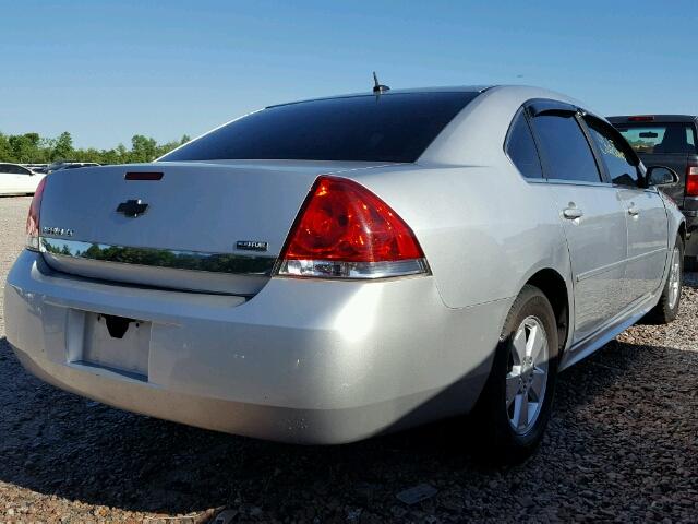 2G1WB5EK1A1128645 - 2010 CHEVROLET IMPALA LT SILVER photo 4