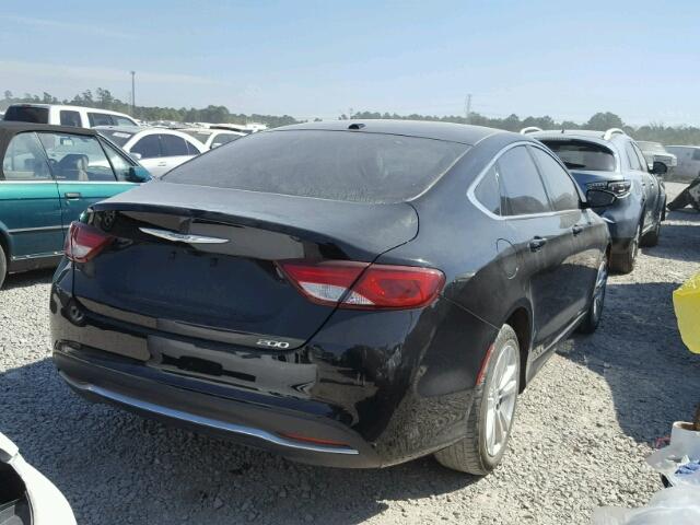 1C3CCCAB9FN715929 - 2015 CHRYSLER 200 LIMITE BLACK photo 4