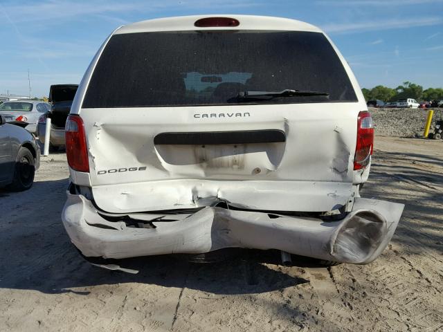 1D4GP25B34B516740 - 2004 DODGE CARAVAN SE WHITE photo 9