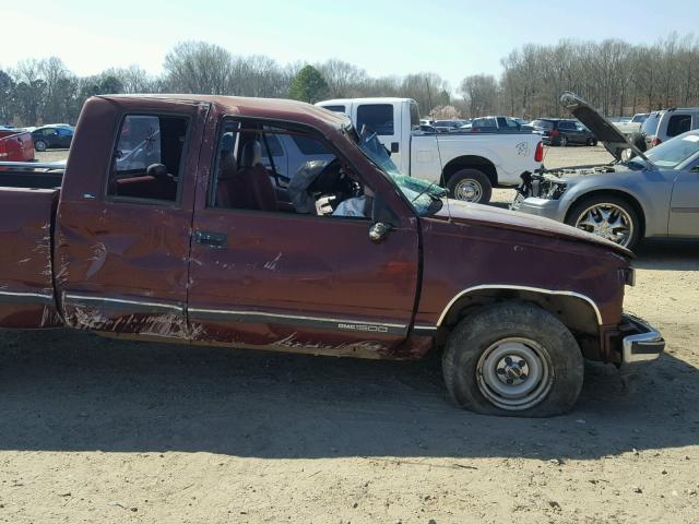 1GTEC19W8WE514359 - 1998 GMC SIERRA C15 MAROON photo 10