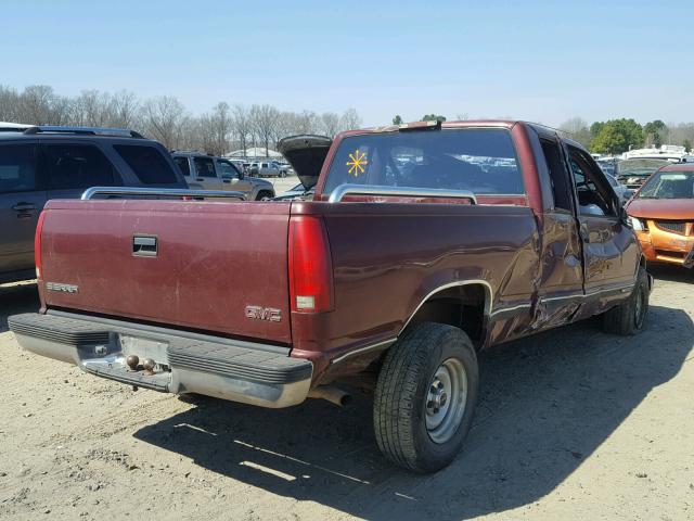 1GTEC19W8WE514359 - 1998 GMC SIERRA C15 MAROON photo 4