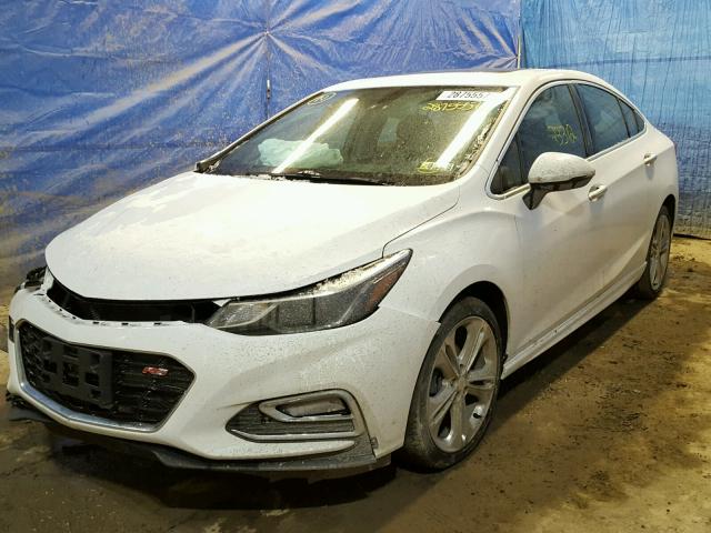 1G1BG5SM0G7265349 - 2016 CHEVROLET CRUZE PREM WHITE photo 2