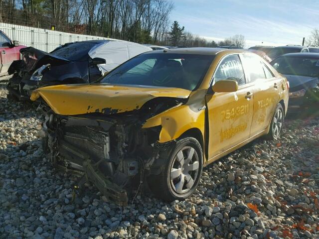 4T1BB46K19U106977 - 2009 TOYOTA CAMRY HYBR YELLOW photo 2