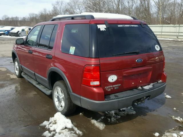 1FMZU73K03UB94426 - 2003 FORD EXPLORER X BURGUNDY photo 3