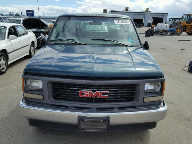 1GTEC19R3VE528937 - 1997 GMC SIERRA C15 GREEN photo 9