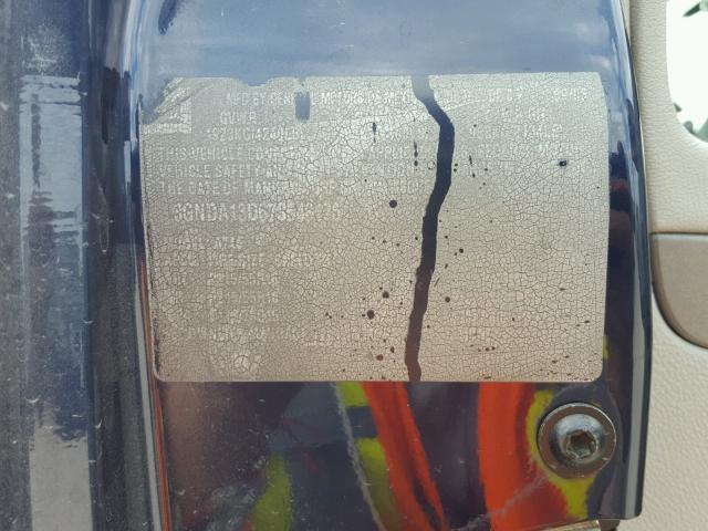 3GNDA13D67S548176 - 2007 CHEVROLET HHR LS BLUE photo 10