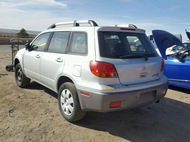 JA4LZ31G53U042090 - 2003 MITSUBISHI OUTLANDER SILVER photo 3