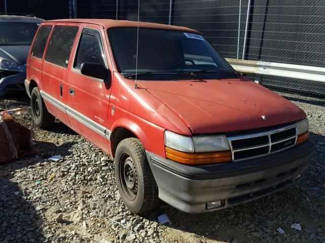 2B4GH4537PR272219 - 1993 DODGE CARAVAN SE RED photo 1