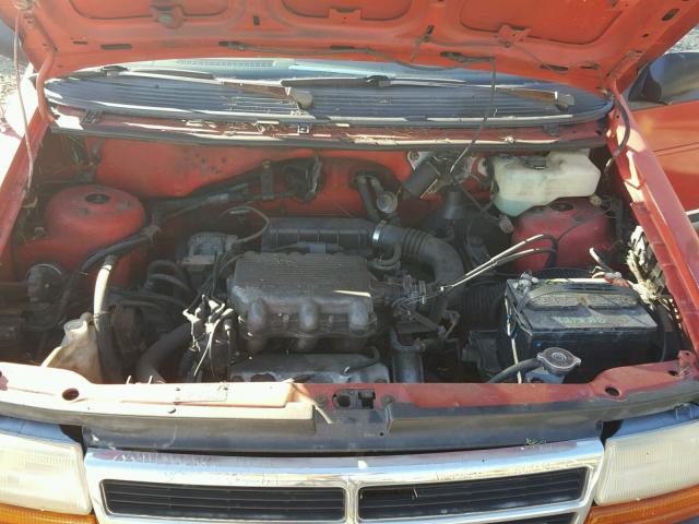 2B4GH4537PR272219 - 1993 DODGE CARAVAN SE RED photo 7