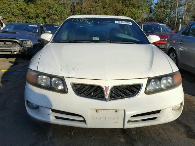 1G2HX54K624124202 - 2002 PONTIAC BONNEVILLE WHITE photo 9