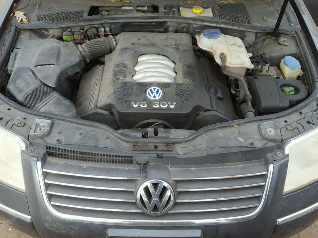 WVWVH63B62E104626 - 2002 VOLKSWAGEN PASSAT GLS CHARCOAL photo 7