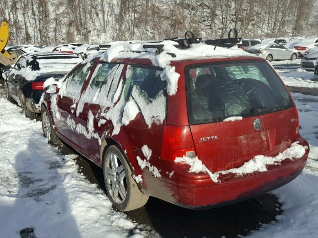 WVWSE61J24W103184 - 2004 VOLKSWAGEN JETTA GLS RED photo 3