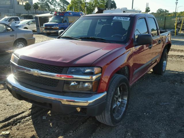 1GCCS136268141448 - 2006 CHEVROLET COLORADO RED photo 2