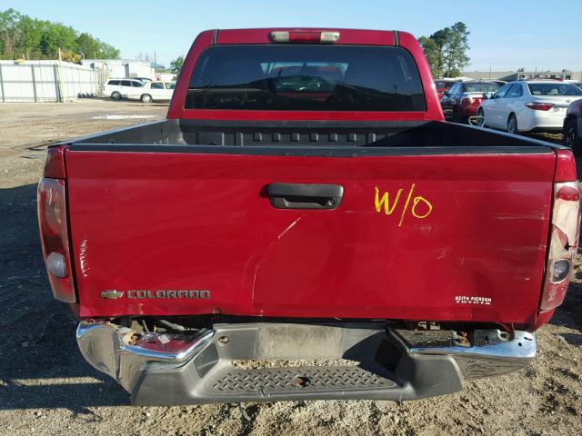 1GCCS136268141448 - 2006 CHEVROLET COLORADO RED photo 9