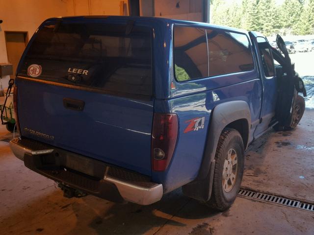 1GCDT19E078112256 - 2007 CHEVROLET COLORADO BLUE photo 4