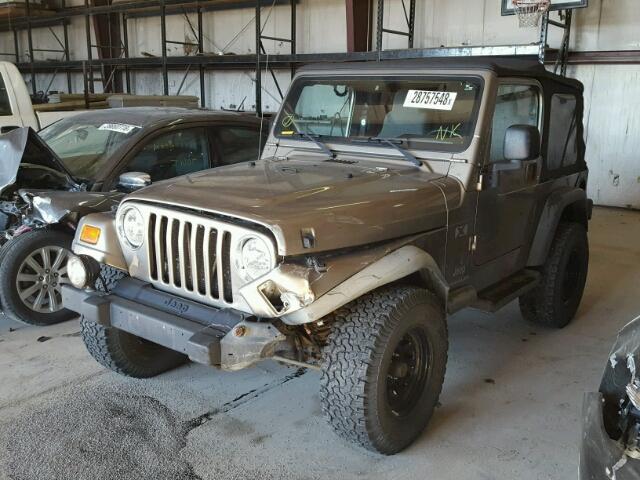 1J4FA39S33P326376 - 2003 JEEP WRANGLER C TAN photo 2