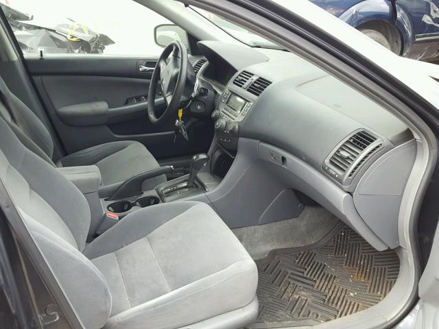 1HGCM56457A149258 - 2007 HONDA ACCORD LX GRAY photo 5