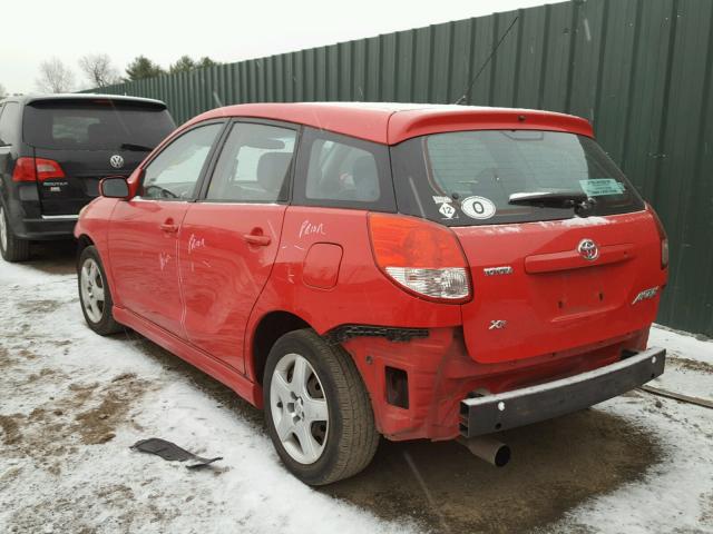 2T1KR32E23C041104 - 2003 TOYOTA MATRIX RED photo 3