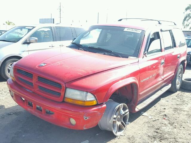 1B4HS28Z21F629086 - 2001 DODGE DURANGO RED photo 2