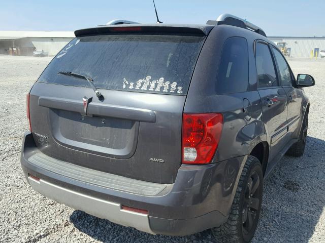 2CKDL73F676066354 - 2007 PONTIAC TORRENT GRAY photo 4