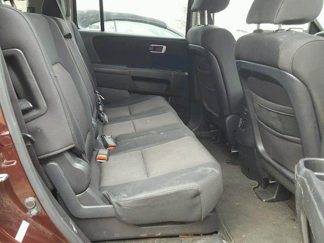 5FNYF48259B013453 - 2009 HONDA PILOT LX MAROON photo 6