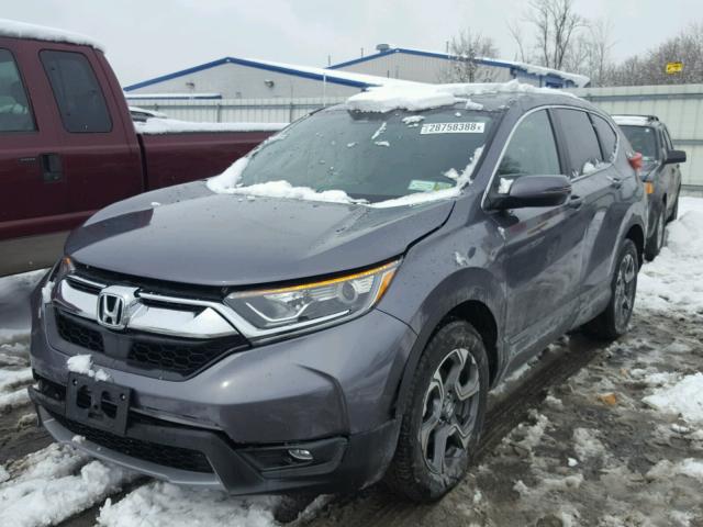 5J6RW2H81HL008575 - 2017 HONDA CR-V EXL GRAY photo 2