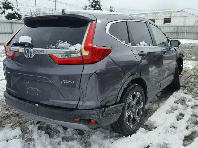 5J6RW2H81HL008575 - 2017 HONDA CR-V EXL GRAY photo 4