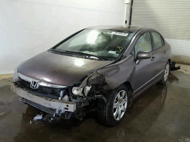 2HGFA1F99AH552632 - 2010 HONDA CIVIC EXL GRAY photo 2