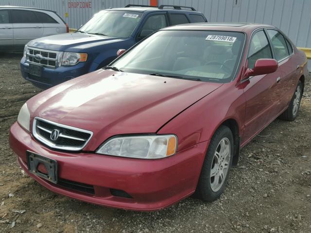 19UUA5669YA019886 - 2000 ACURA 3.2TL MAROON photo 2