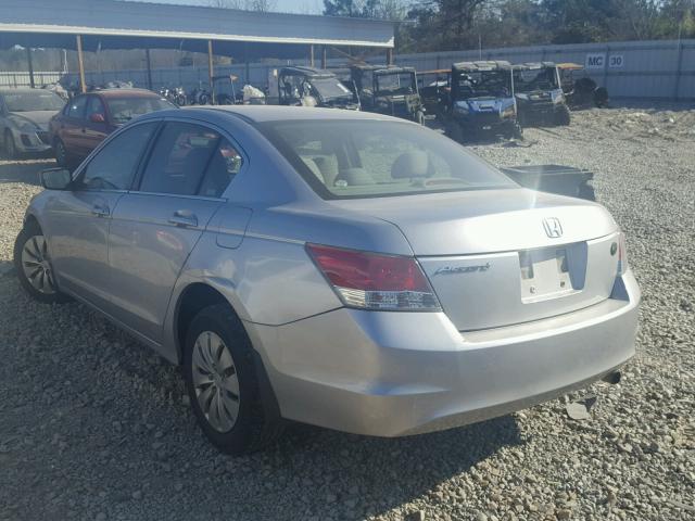 1HGCP26368A101704 - 2008 HONDA ACCORD LX SILVER photo 3