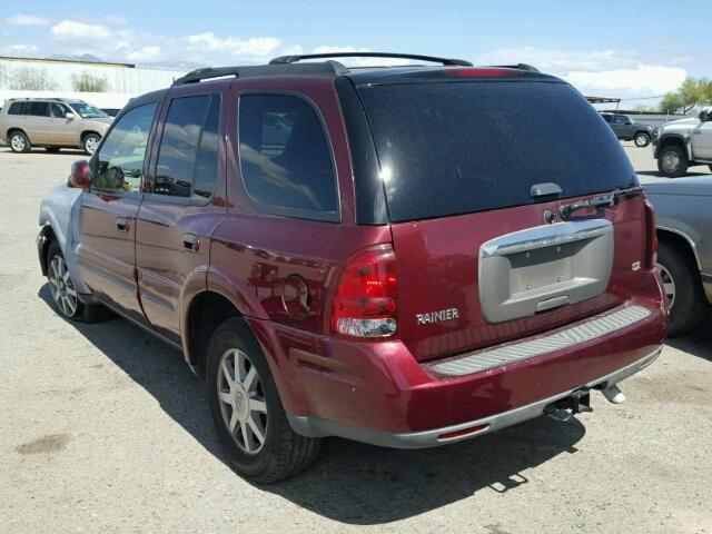 5GADT13S752170073 - 2005 BUICK RAINIER CX BURGUNDY photo 3