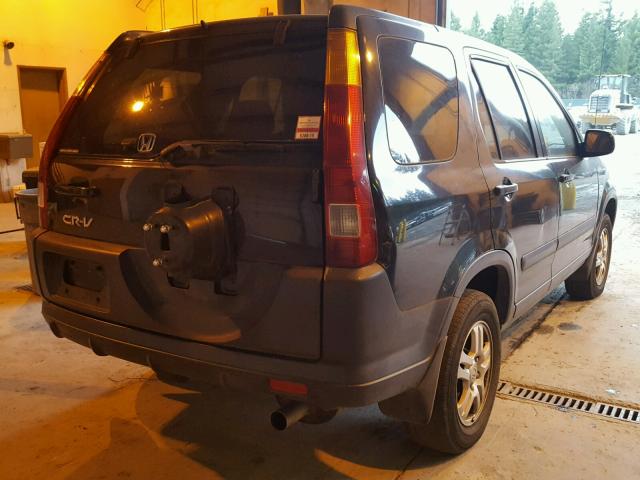 JHLRD788X3C013049 - 2003 HONDA CR-V EX BLACK photo 4