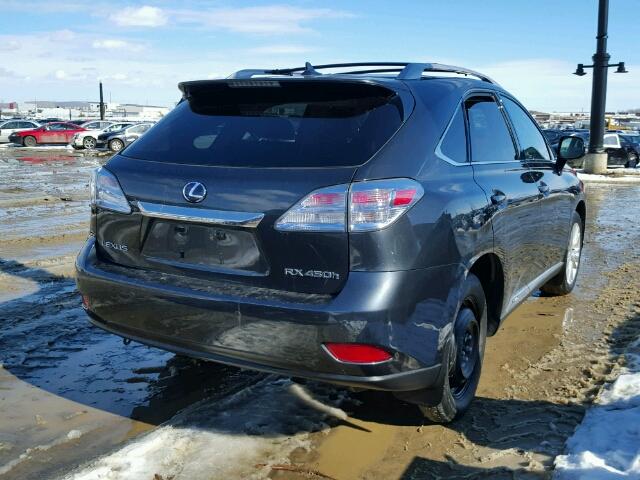 JTJBC1BA6A2008683 - 2010 LEXUS RX 450 BLUE photo 4