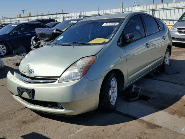 JTDKB20U287705886 - 2008 TOYOTA PRIUS GREEN photo 2