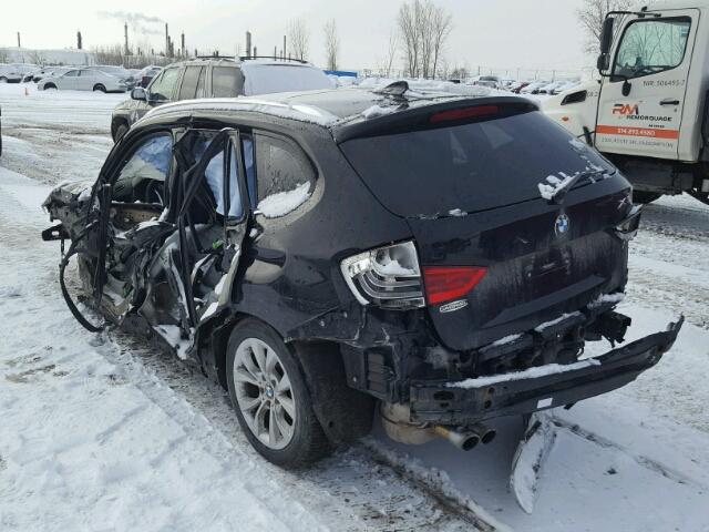 WBAVL1C5XCVR78178 - 2012 BMW X1 XDRIVE2 BLACK photo 3