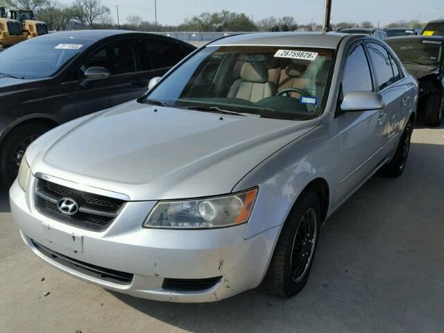 5NPET46C18H322926 - 2008 HYUNDAI SONATA GLS SILVER photo 2