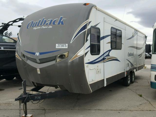 4YDT26027CB453338 - 2012 KEYSTONE OUTBACK WHITE photo 2