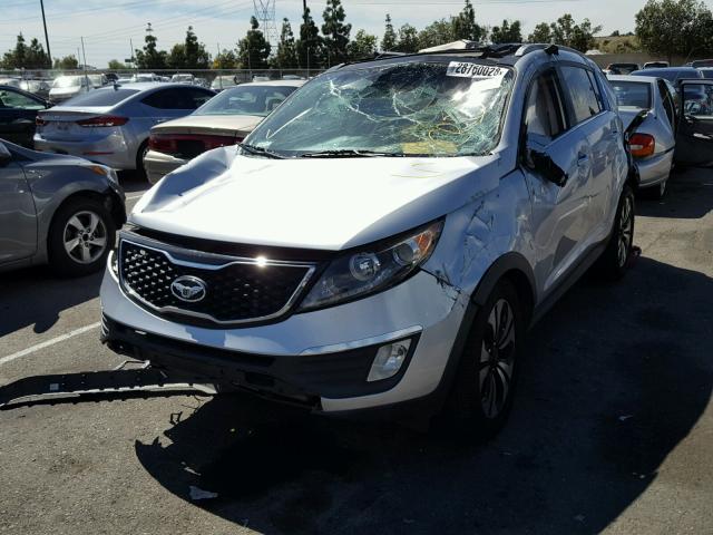 KNDPC3A68B7112274 - 2011 KIA SPORTAGE E SILVER photo 2