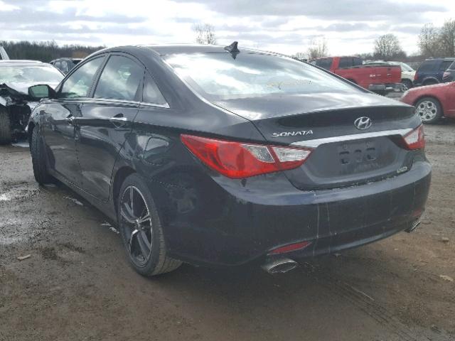 5NPEC4AC9BH118261 - 2011 HYUNDAI SONATA SE BLACK photo 3