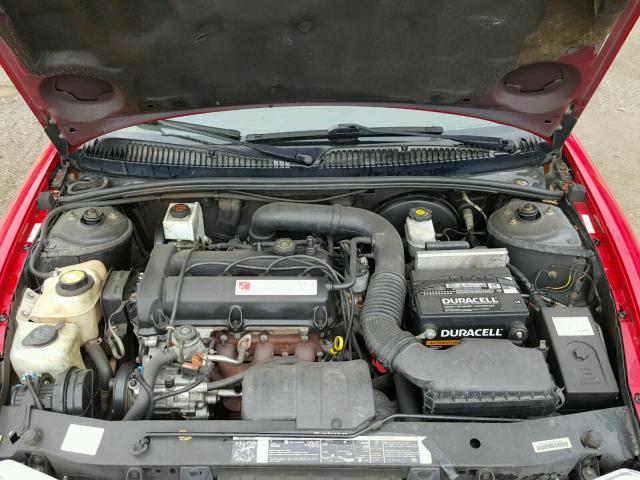 1G8ZY12782Z244312 - 2002 SATURN SC2 RED photo 7