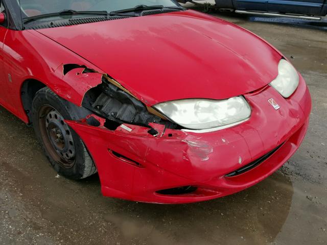 1G8ZY12782Z244312 - 2002 SATURN SC2 RED photo 9