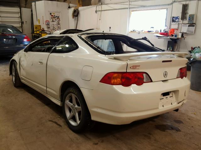 JH4DC53072C010784 - 2002 ACURA RSX TYPE-S WHITE photo 3