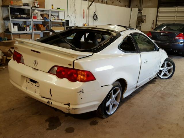 JH4DC53072C010784 - 2002 ACURA RSX TYPE-S WHITE photo 4