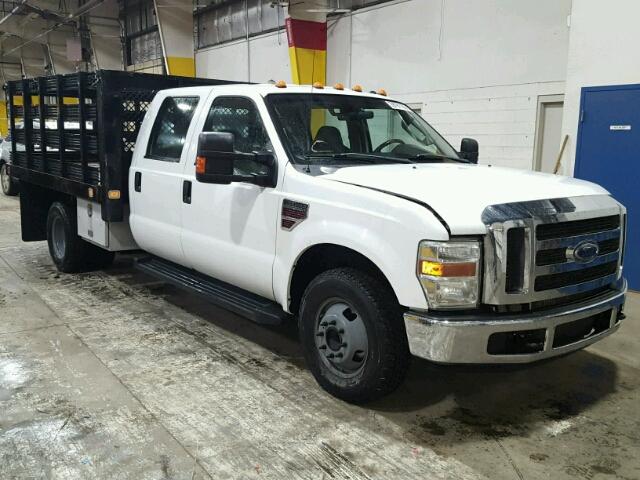 1FDWW36R68EC13500 - 2008 FORD F350 SUPER WHITE photo 1