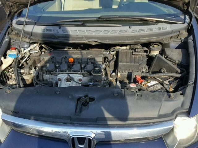 1HGFA16876L110031 - 2006 HONDA CIVIC EX BLUE photo 7