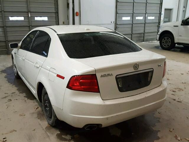 19UUA66204A050523 - 2004 ACURA TL WHITE photo 3