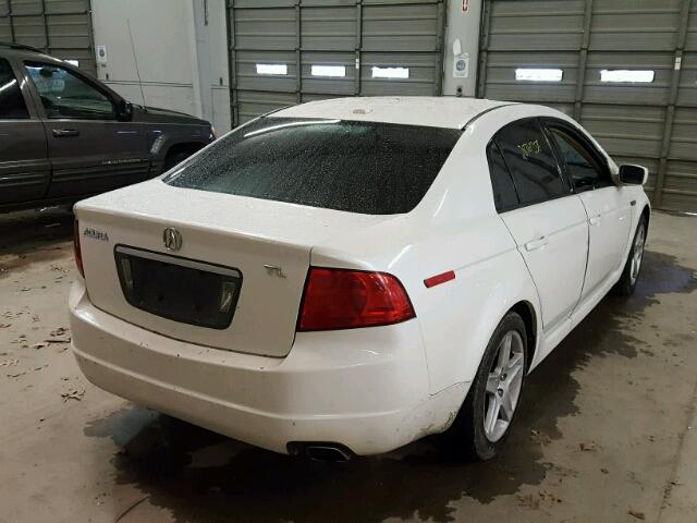 19UUA66204A050523 - 2004 ACURA TL WHITE photo 4