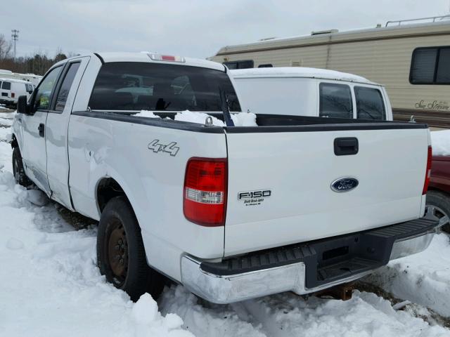 1FTRX14W45FA81600 - 2005 FORD F150 WHITE photo 3