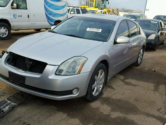 1N4BA41E34C854496 - 2004 NISSAN MAXIMA SE SILVER photo 2