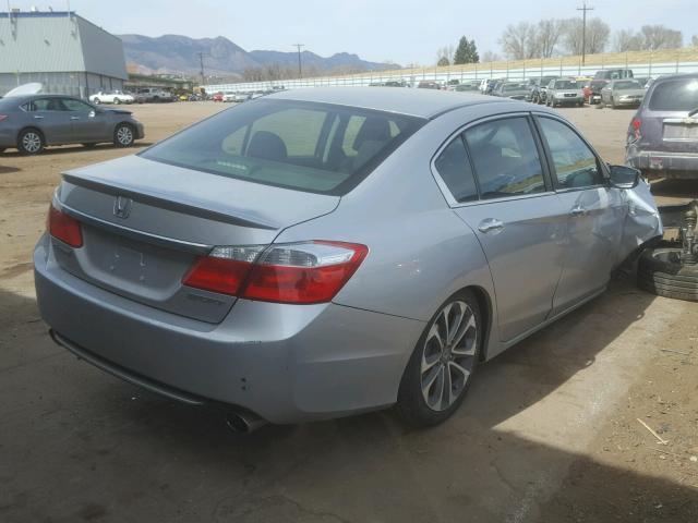 1HGCR2F59EA270400 - 2014 HONDA ACCORD SPO SILVER photo 4